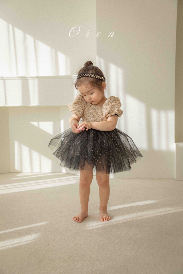 Oren - Korean Baby Fashion - #babyoninstagram - Black Swan Tutu Ballet Suit - 9