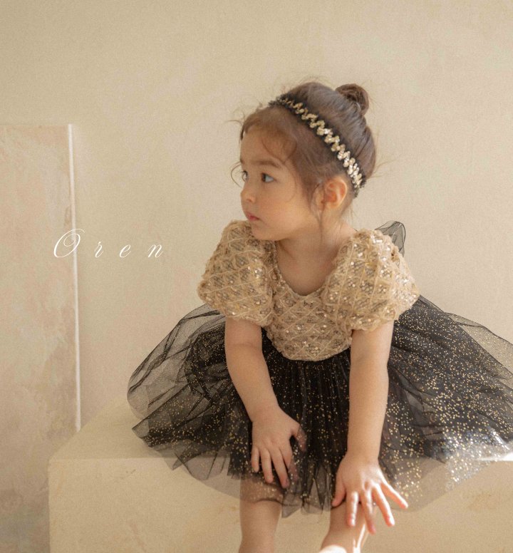 Oren - Korean Baby Fashion - #babyoninstagram - Black Swan Sequin Hairband - 8