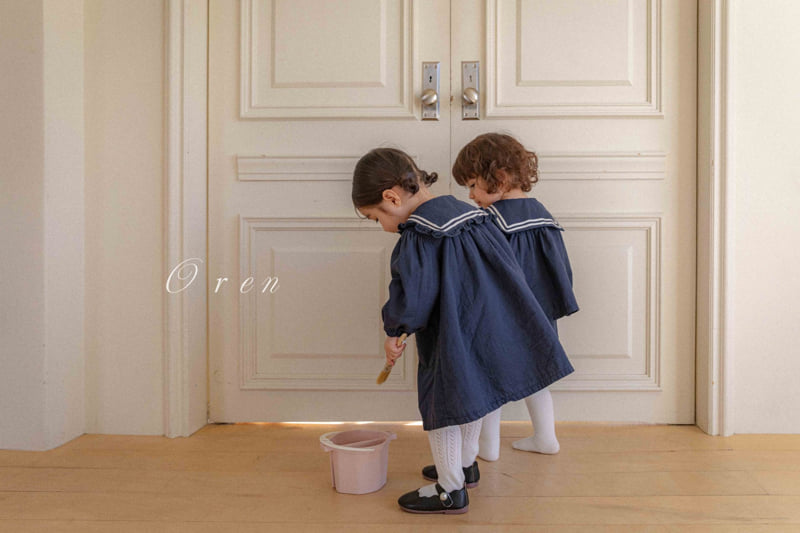 Oren - Korean Baby Fashion - #babylifestyle - Mathieu Marine Top Bottom Set - 4