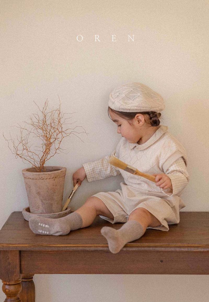 Oren - Korean Baby Fashion - #babyoninstagram - Marcel Knit Beret - 3