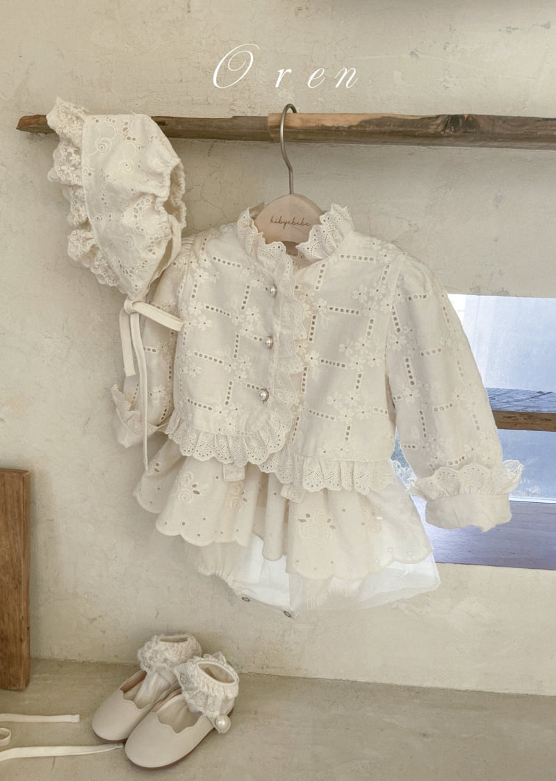 Oren - Korean Baby Fashion - #babyoninstagram - Brillant Lace Bonnet - 8