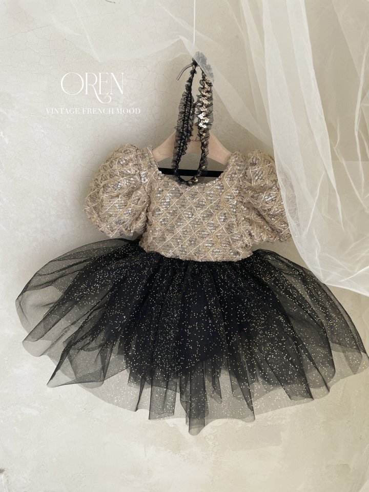 Oren - Korean Baby Fashion - #babyootd - Black Swan Sequin Hairband - 9