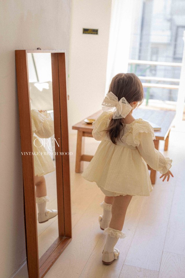 Oren - Korean Baby Fashion - #babyootd - Oren Lace Ribbon Hairband - 8