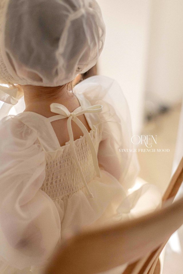 Oren - Korean Baby Fashion - #babyoutfit - Say Organza Smoke Bonnet - 6