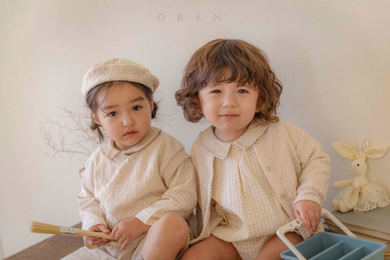 Oren - Korean Baby Fashion - #babyoutfit - Marcel Knit Beret - 6