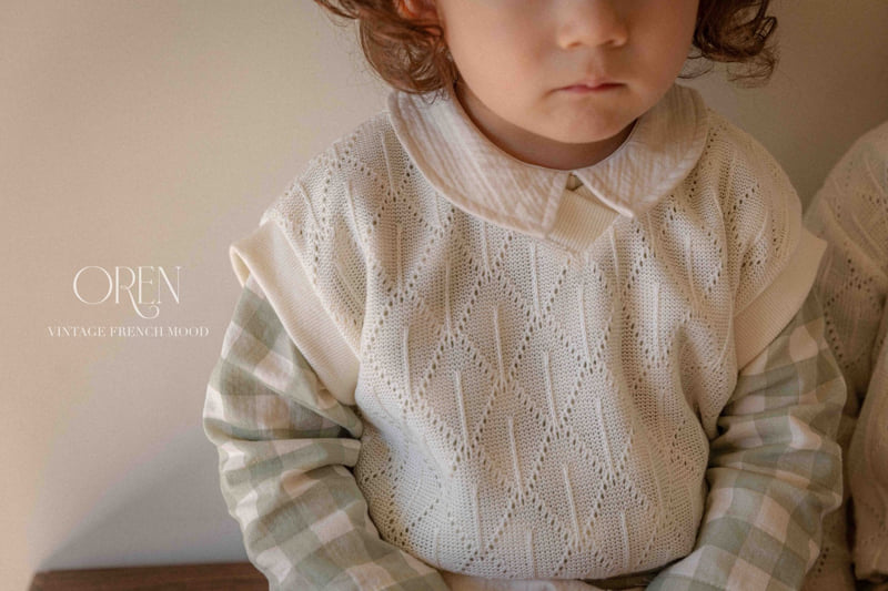 Oren - Korean Baby Fashion - #babyoutfit - Marcel Knit Vest - 4