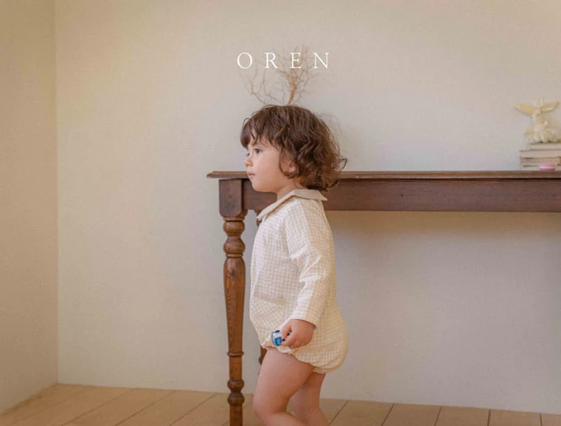 Oren - Korean Baby Fashion - #babyoutfit - Kayden Natural Check Suit - 10
