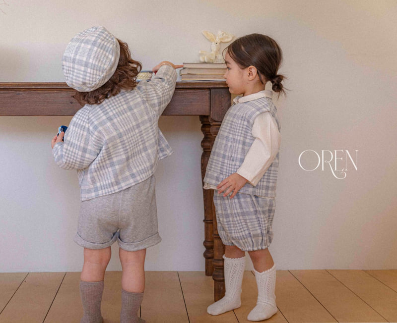 Oren - Korean Baby Fashion - #babyoutfit - Via Pintuck Suspender Pants - 3