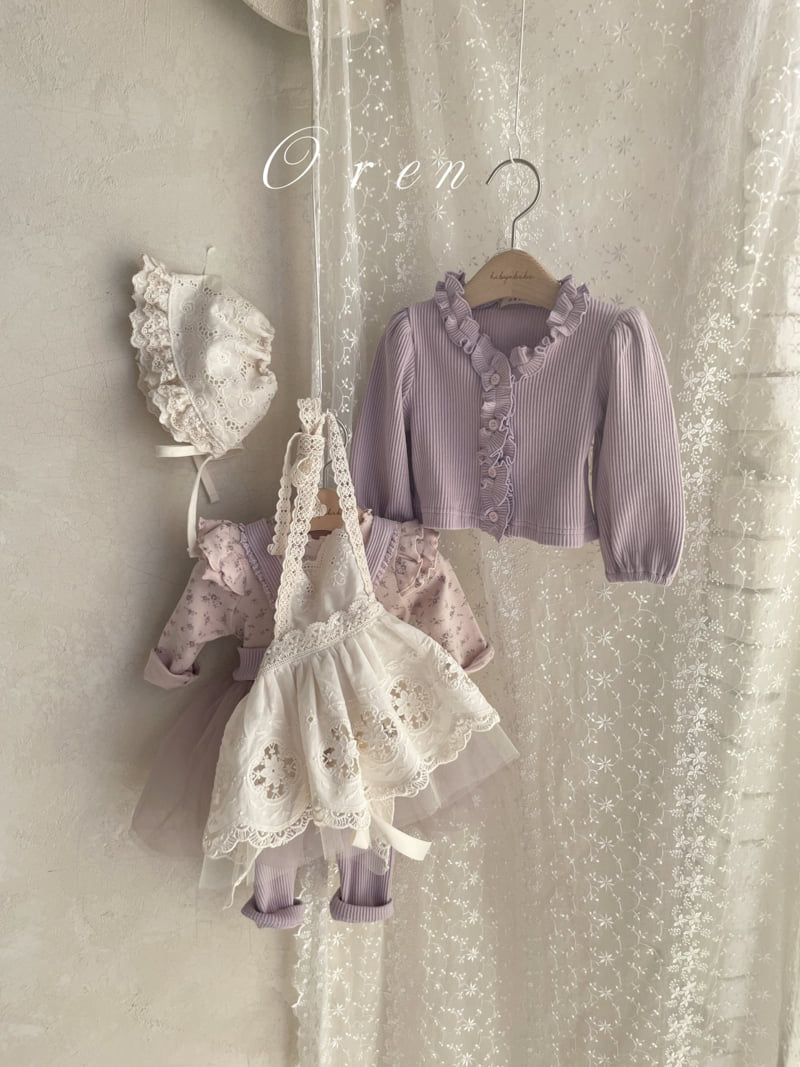 Oren - Korean Baby Fashion - #babyoutfit - Brillant Lace Bonnet - 11