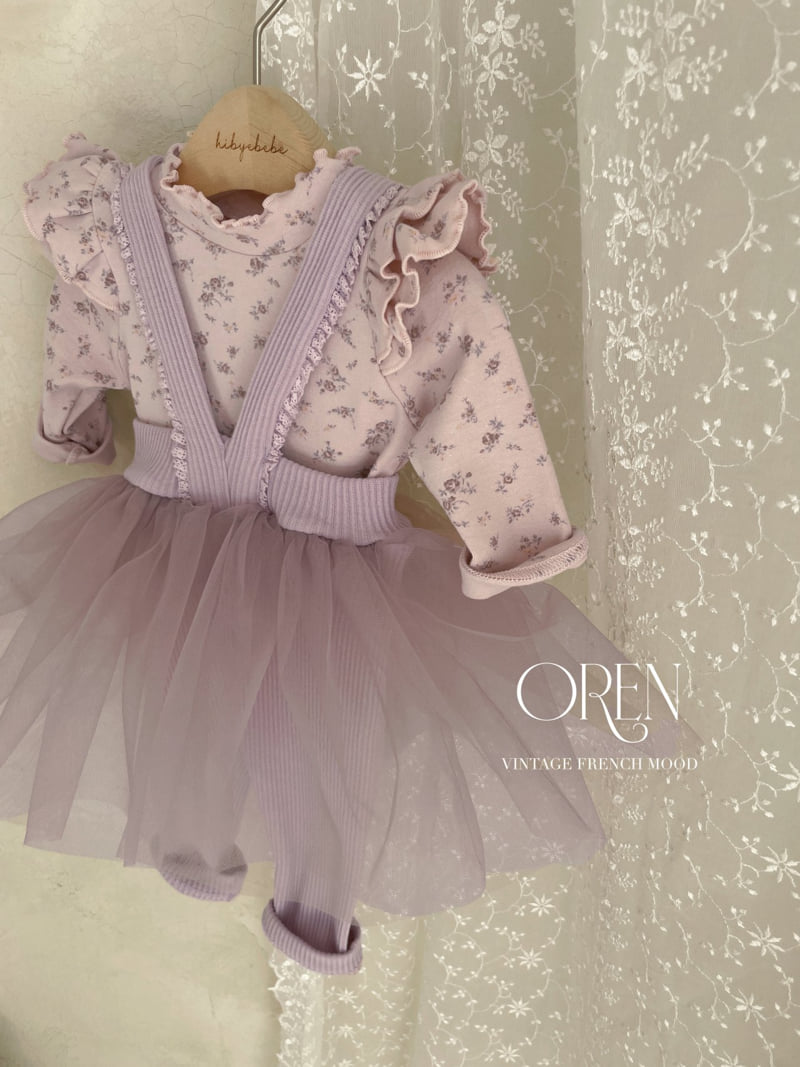 Oren - Korean Baby Fashion - #babyoutfit - Briante Flower Print Tee - 8
