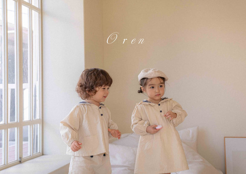 Oren - Korean Baby Fashion - #babywear - Mathieu Marine Top Bottom Set - 8