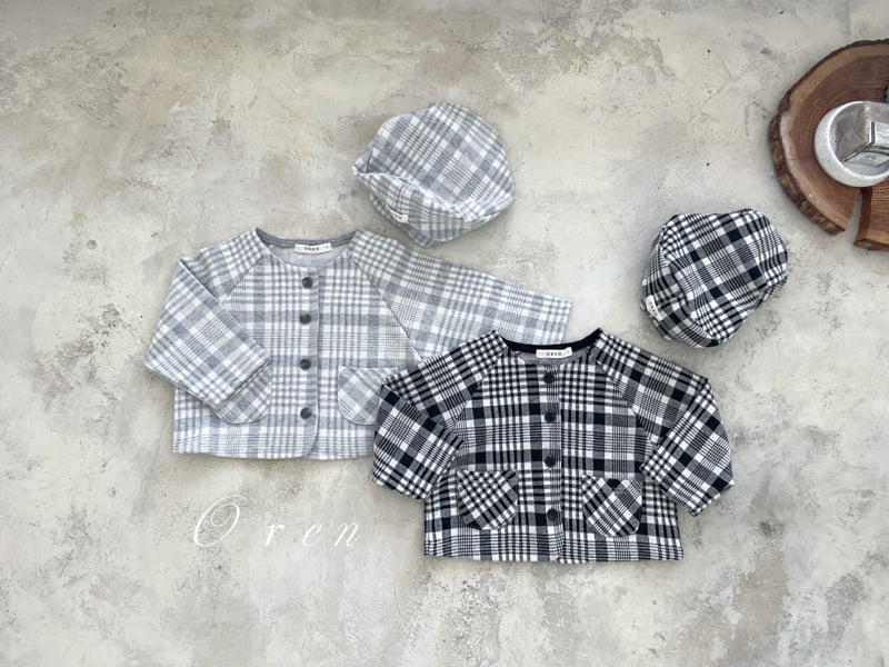 Oren - Korean Baby Fashion - #babywear - Tartan Check Cardigan - 8