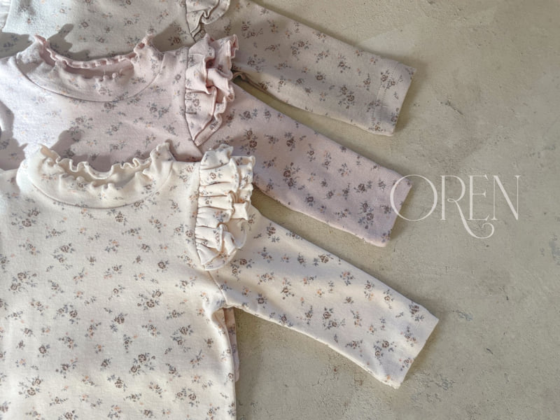 Oren - Korean Baby Fashion - #babywear - Briante Flower Print Tee - 9