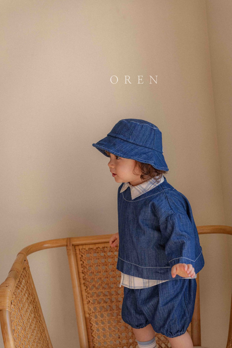 Oren - Korean Baby Fashion - #onlinebabyboutique - Olivier Bloomer Top Bottom Set - 3