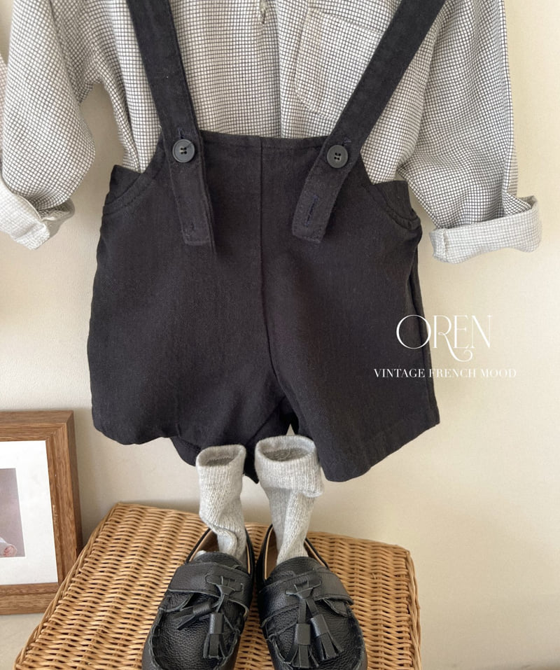 Oren - Korean Baby Fashion - #onlinebabyboutique - Bebe Bloom Check Top Bottom Set - 10