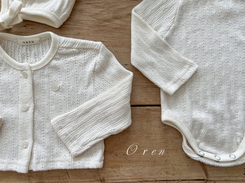 Oren - Korean Baby Fashion - #onlinebabyboutique - Aroha Jacquard Cardigan - 11