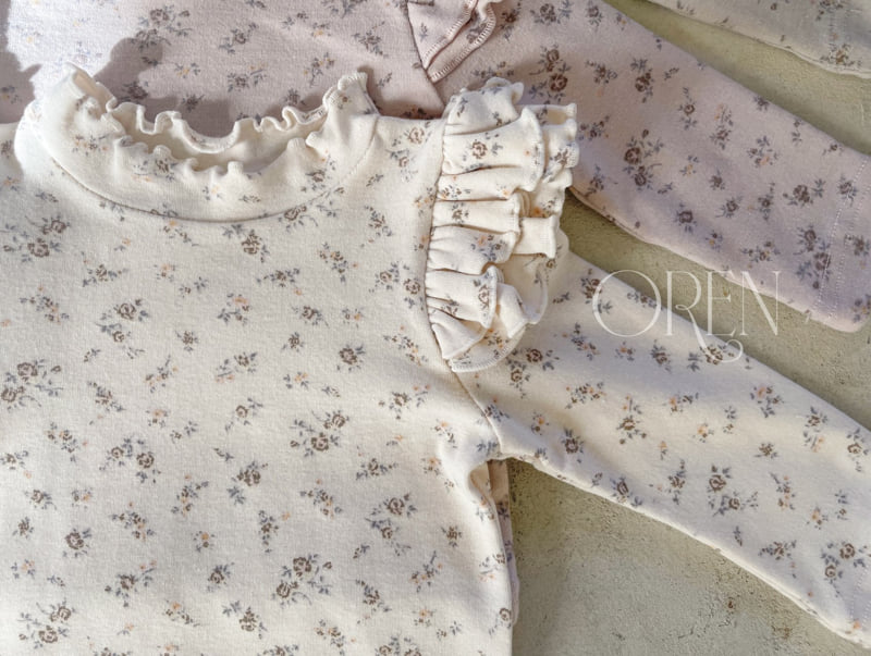 Oren - Korean Baby Fashion - #onlinebabyboutique - Briante Flower Print Tee - 10