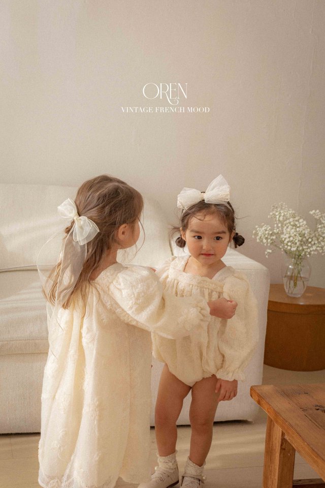 Oren - Korean Baby Fashion - #onlinebabyshop - Lizzie Rose Lace Suit - 7