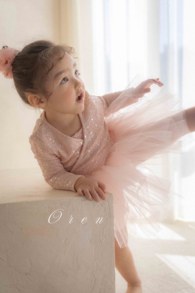Oren - Korean Baby Fashion - #onlinebabyboutique - EL Cardigan SET Ballet Suit (sequin material) - 4