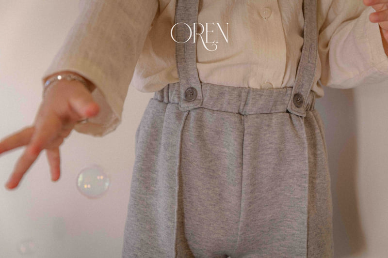 Oren - Korean Baby Fashion - #onlinebabyshop - Via Pintuck Suspender Pants - 6