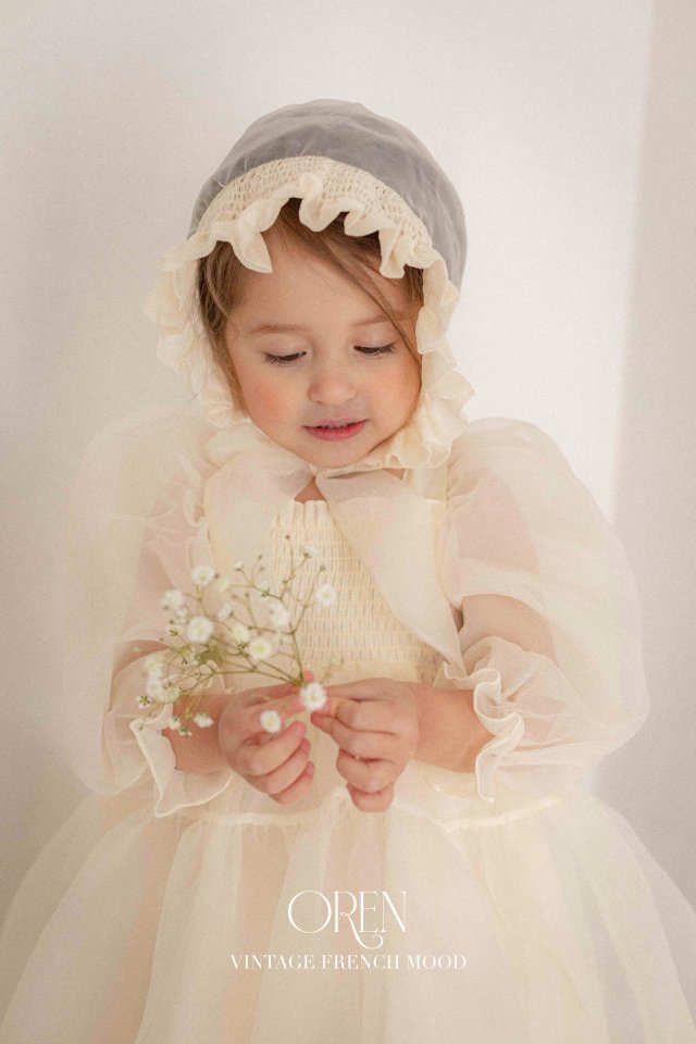 Oren - Korean Baby Fashion - #smilingbaby - Say Organza Smoke Bonnet - 11