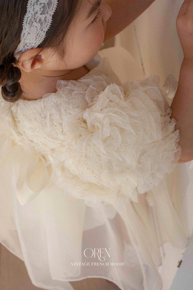 Oren - Korean Children Fashion - #Kfashion4kids - Blooming Rose Pearl One-piece - 3