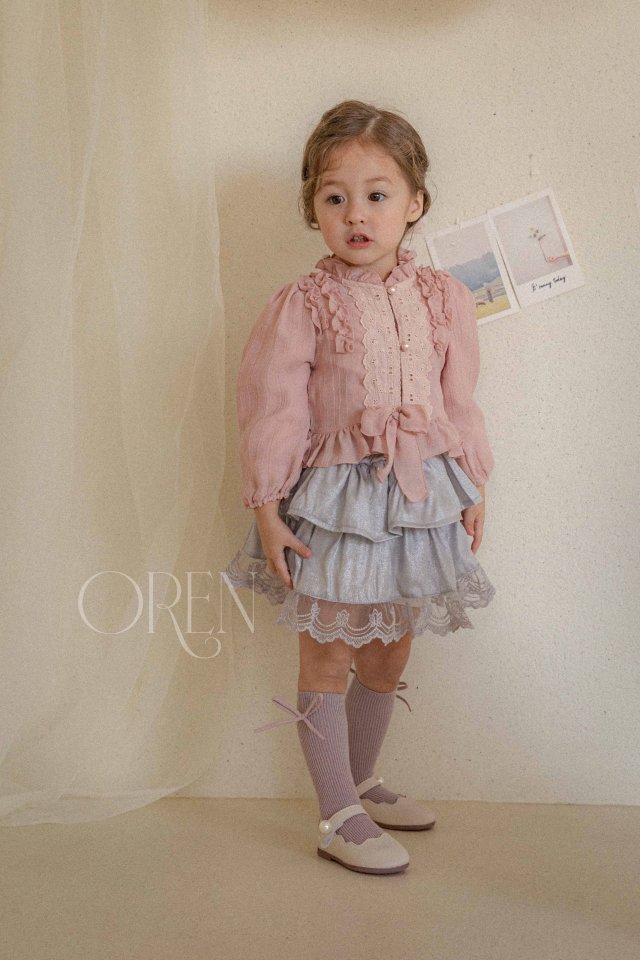 Oren - Korean Children Fashion - #childofig - Verona Frill Blouse - 5