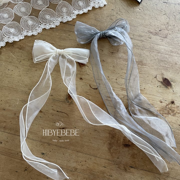 Oren - Korean Children Fashion - #childofig - Organza Long Ribbon Pin - 2