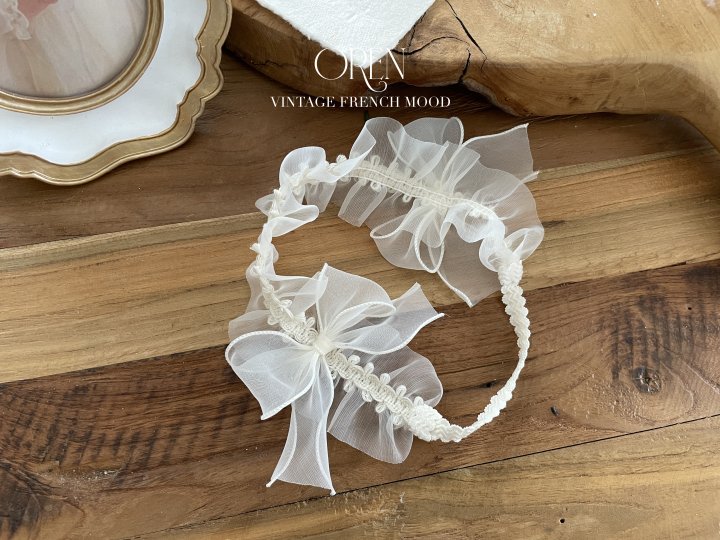 Oren - Korean Children Fashion - #childofig - Shiny Organza Pleated Hairband
