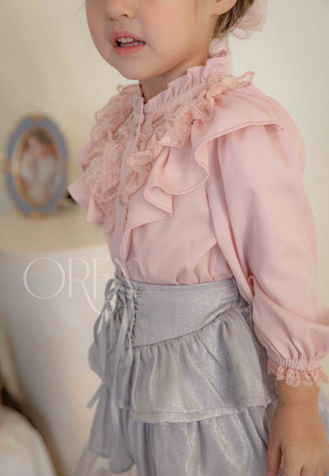 Oren - Korean Children Fashion - #childrensboutique - Rococo Blouse - 6