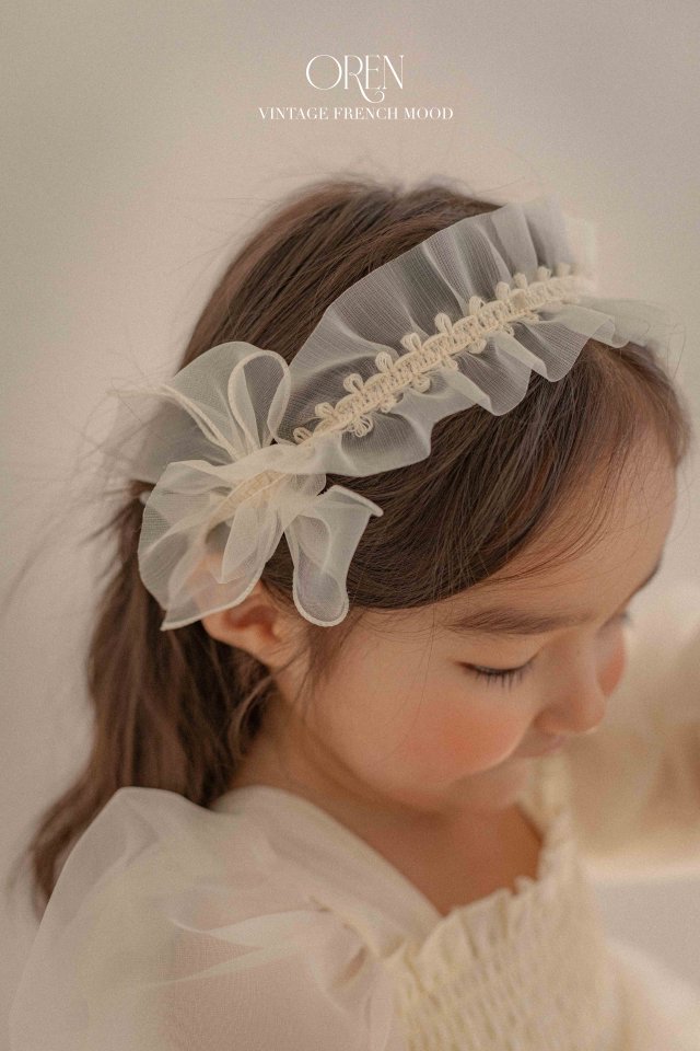 Oren - Korean Children Fashion - #childrensboutique - Shiny Organza Pleated Hairband - 2