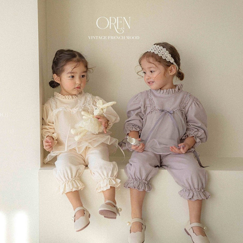 Oren - Korean Children Fashion - #childrensboutique - Kids oco Tutu Top Bottom Set - 8