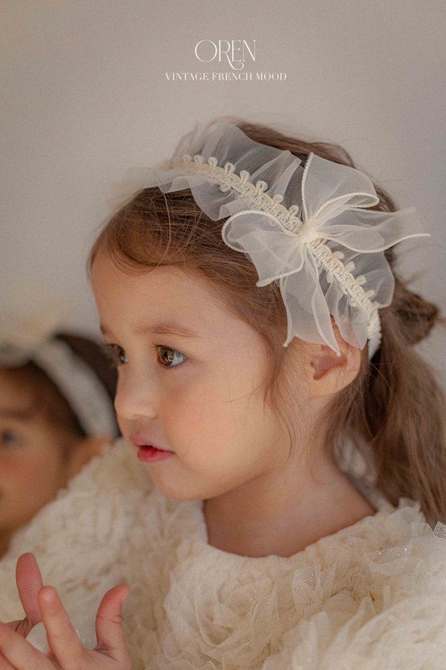 Oren - Korean Children Fashion - #designkidswear - Shiny Organza Pleated Hairband - 3