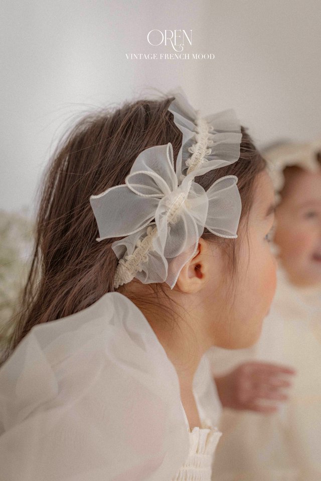 Oren - Korean Children Fashion - #designkidswear - Shiny Organza Pleated Hairband - 4
