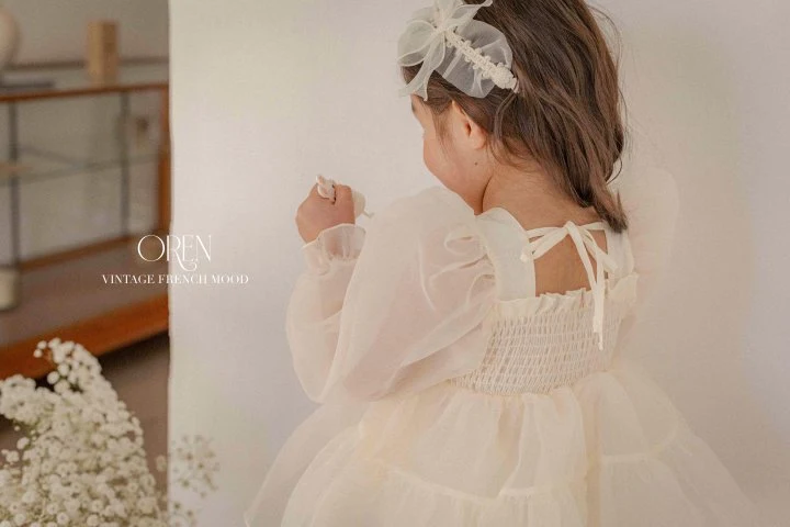 Oren - Korean Children Fashion - #fashionkids - Say Organza Dress - 2