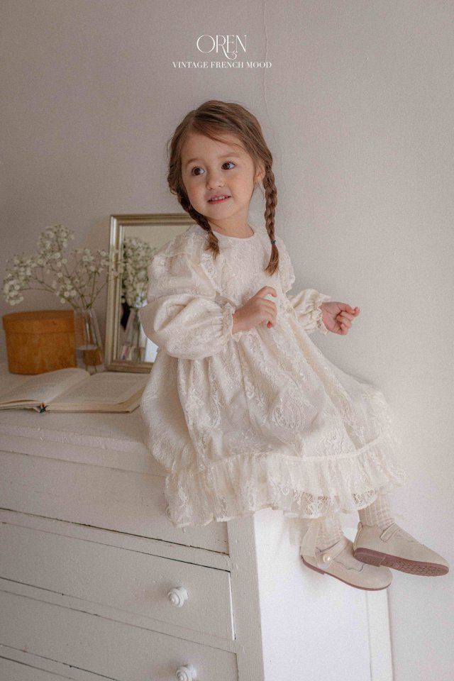Oren - Korean Children Fashion - #kidsstore - Lenny Lace One-piece - 10