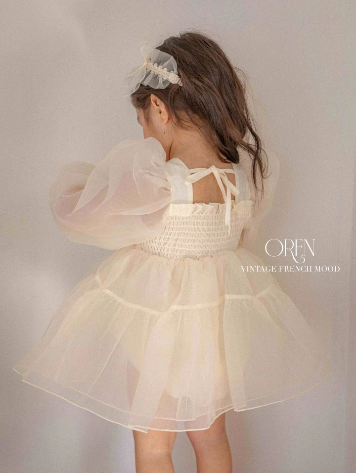 Oren - Korean Children Fashion - #kidzfashiontrend - Say Organza Dress - 5