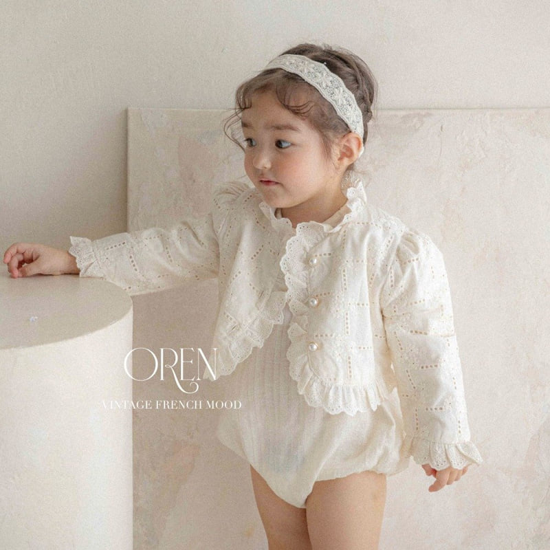 Oren - Korean Children Fashion - #littlefashionista - Kids Bianca Lace Cardigan