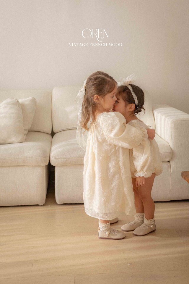 Oren - Korean Children Fashion - #magicofchildhood - Lizzy Rose Lace One-piece - 3