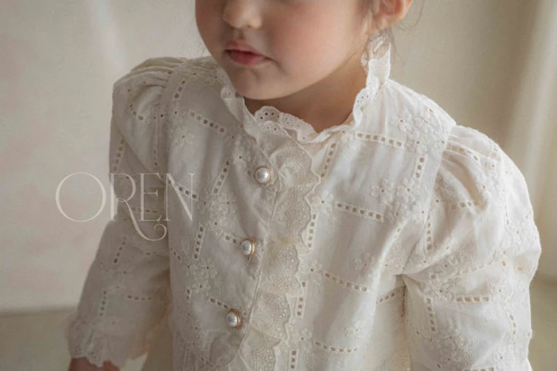Oren - Korean Children Fashion - #magicofchildhood - Kids Bianca Lace Cardigan - 2