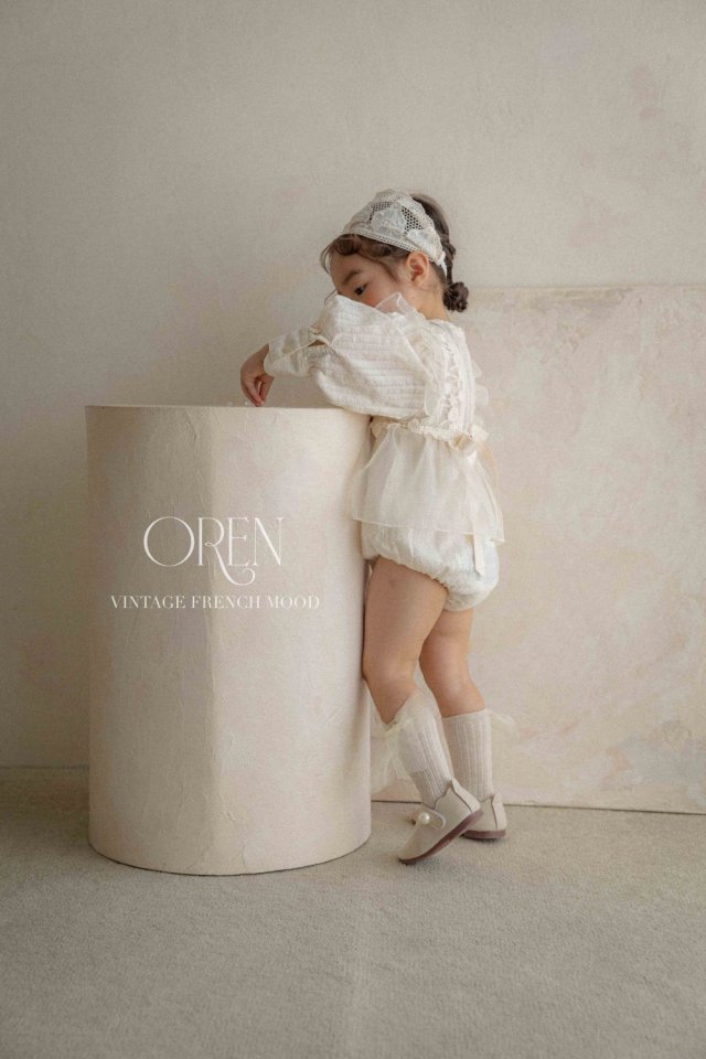 Oren - Korean Children Fashion - #minifashionista - Flower Embroidery Bustier - 7