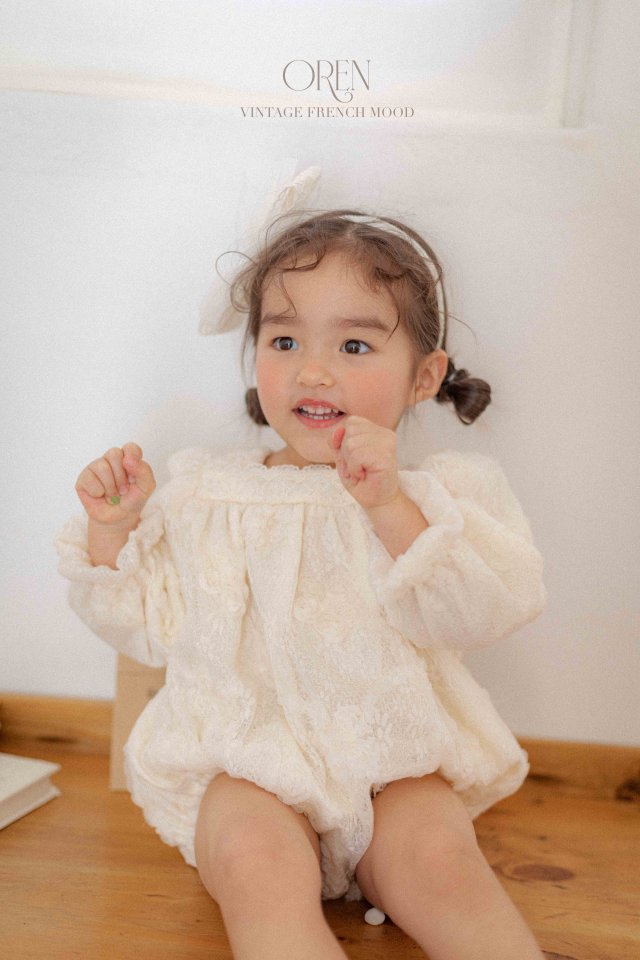 Oren - Korean Children Fashion - #magicofchildhood - Lizzy Rose Lace One-piece - 4