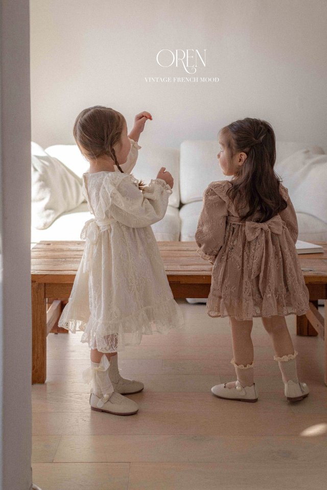 Oren - Korean Children Fashion - #todddlerfashion - Lenny Lace One-piece