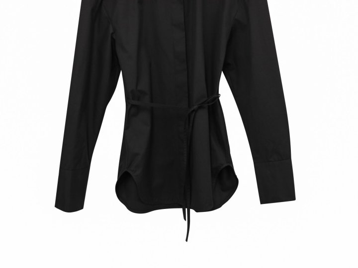 Paper Moon - Korean Women Fashion - #romanticstyle - Padded Shoulder Button Down Shirt - 10