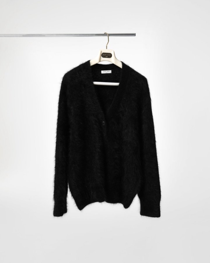 Paper Moon - Korean Women Fashion - #momslook - Luxe Angora Knit Cardigan - 4