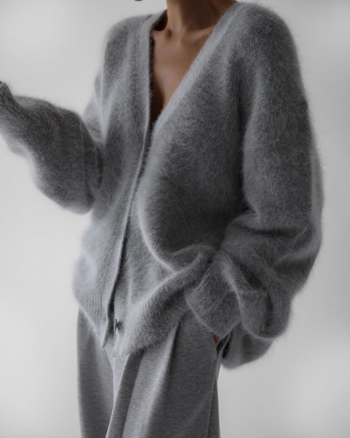 Paper Moon - Korean Women Fashion - #womensfashion - Luxe Angora Knit Cardigan