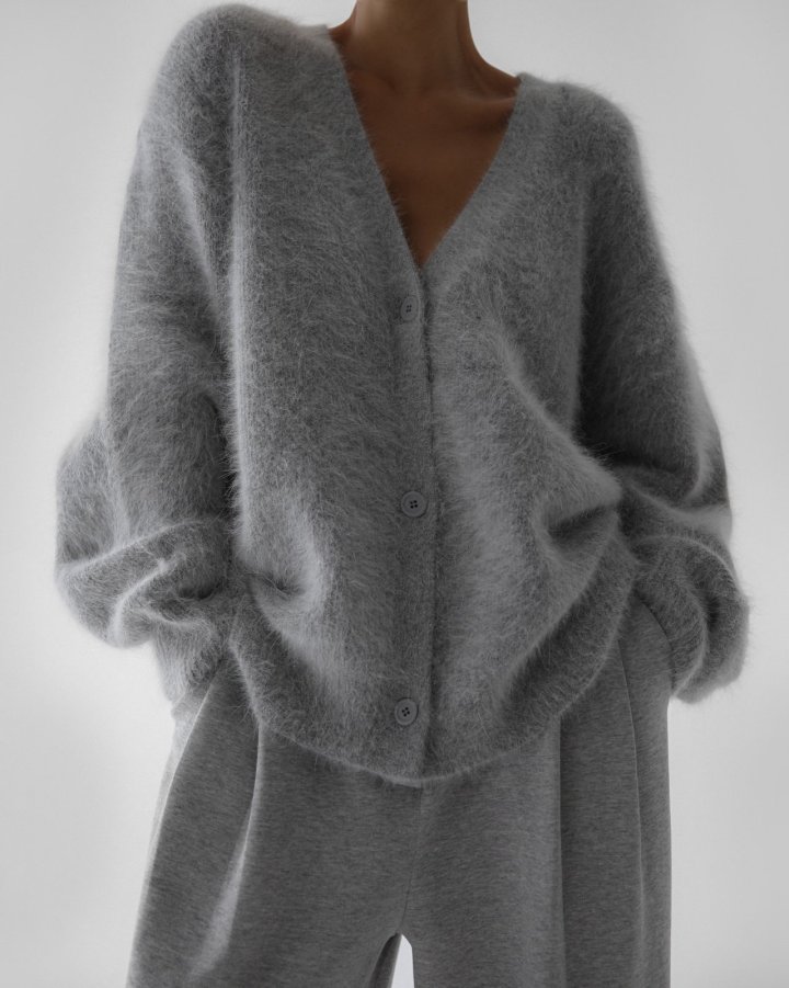 Paper Moon - Korean Women Fashion - #womensfashion - Luxe Angora Knit Cardigan - 3