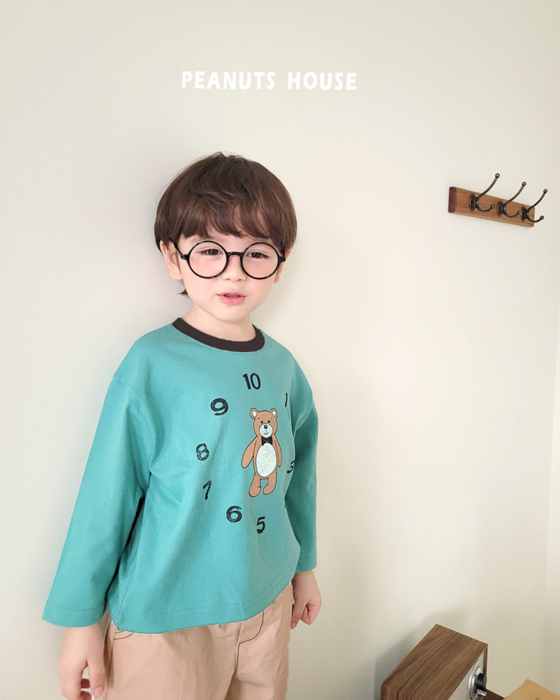 Peanuts - Korean Children Fashion - #littlefashionista - Watch Bear Tee - 11