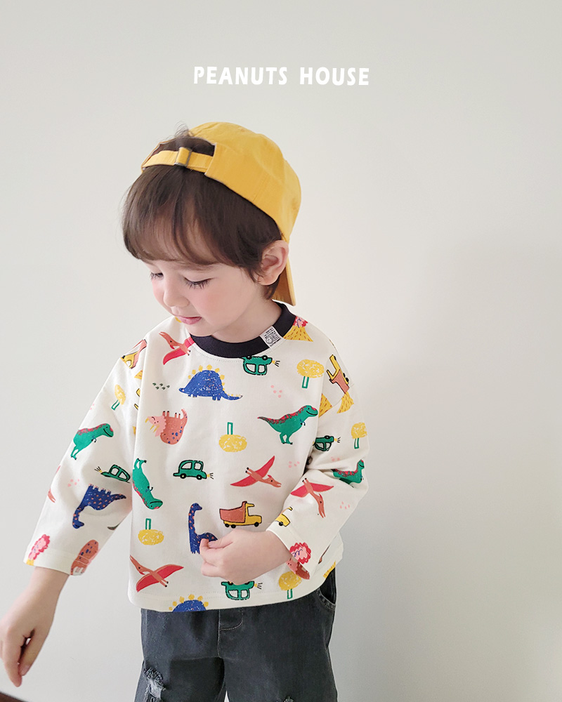 Peanuts - Korean Children Fashion - #littlefashionista - Dino Bear Tee - 7