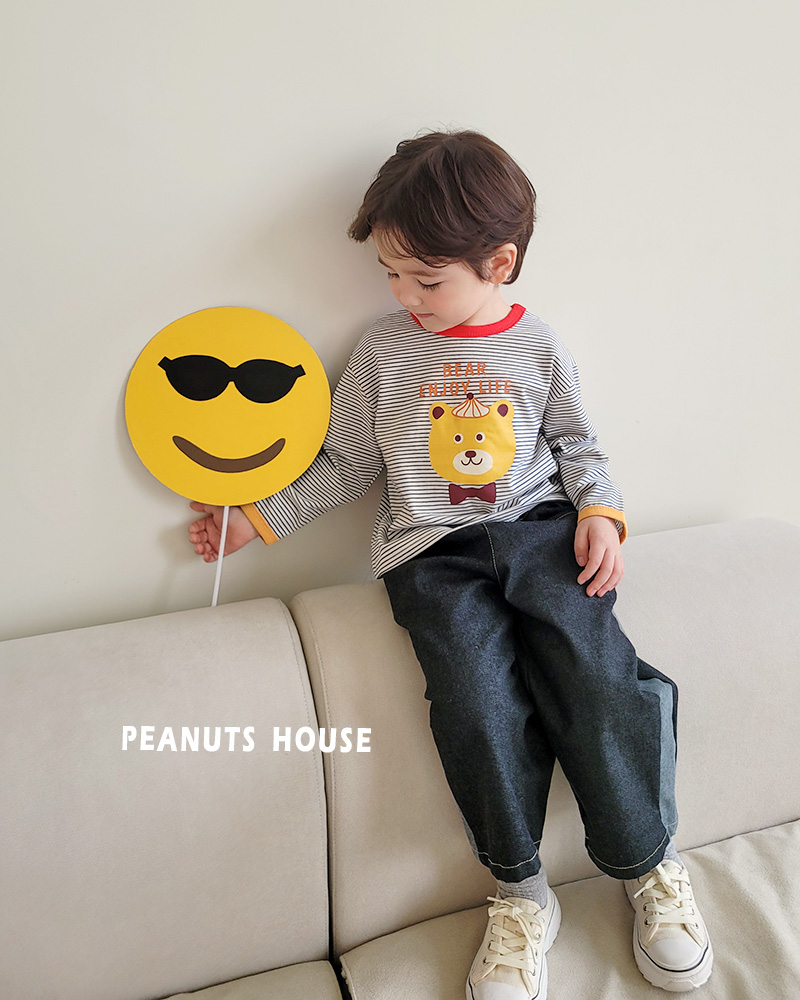 Peanuts - Korean Children Fashion - #littlefashionista - Bow Tie Bear Tee - 6